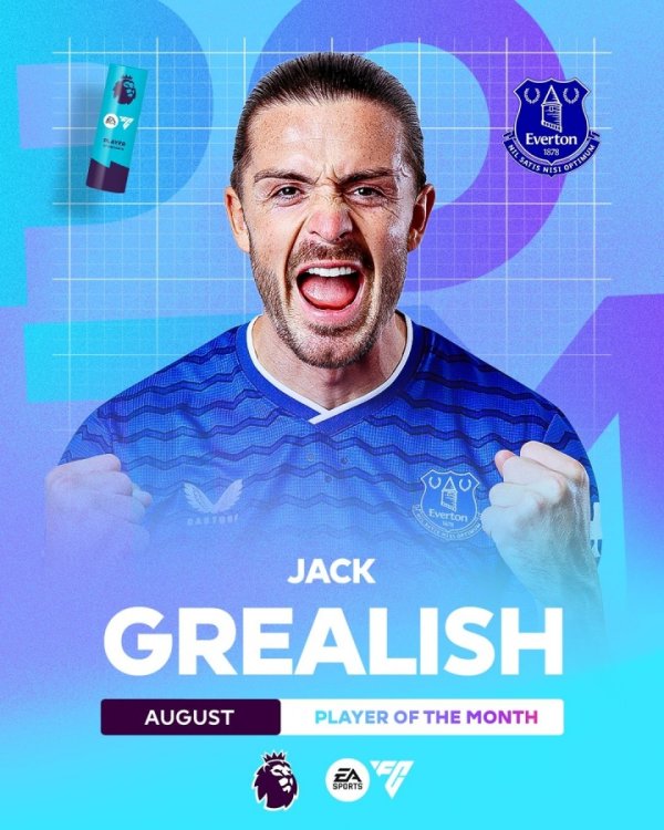 8月4次助功  五大职业联赛  同期最多！格拉利什生涯首次当