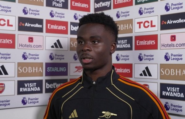 200场加入  100球！萨卡：只想付出一切，努力让俱乐部赢