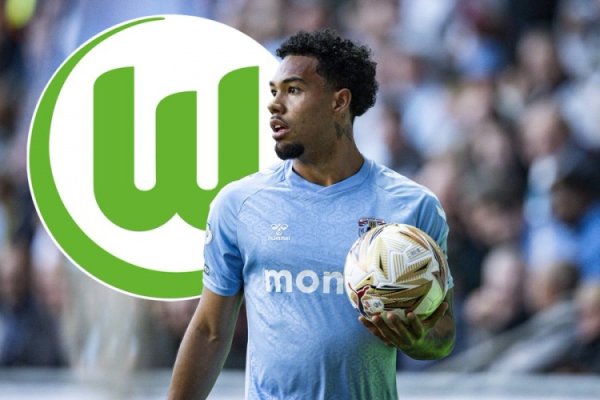 德天空记者：沃尔夫斯堡推动签考文垂右后场球员范伊克，已进深入