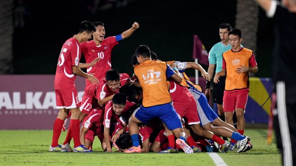 力压德国、哥伦比亚💥朝鲜U17世界杯赛  2轮轰6球 4分暂